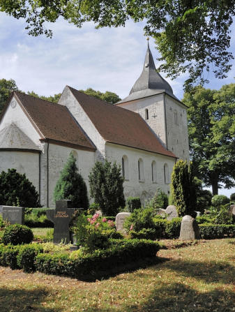 Church "St. Peter" in Bosau, Schleswig-Holstein, Germany